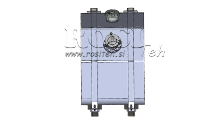 TANQUE METÁLICO SUPERIOR 250 LIT 600X600X800MM