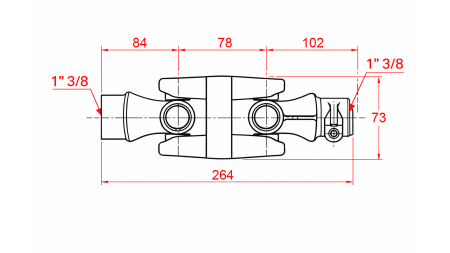 DVOJNI KARDANSKI ZGLOB KAT.2 (264 mm)