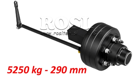 POLOSOVINA Z ZAVORAMI 5.250 kg l.290 mm