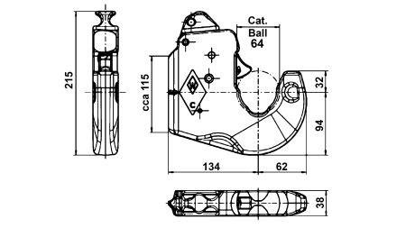 GANCHO DE ENGATE RÁPIDO AUTOMÁTICO KAT.3 WALTERSCHEID