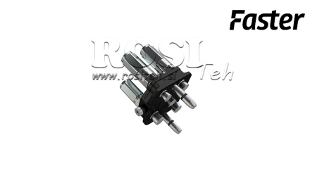 ACOPLAMENTO MULTI-FASTER 3 VIAS BSP 1/4 PARTE MÓVEL