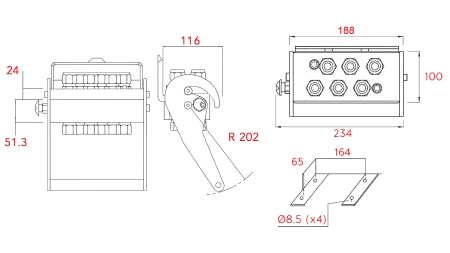 ACOPLAMENTO MULTI-FASTER 6VIAS BSP 3/8 PARTE MÓVEL