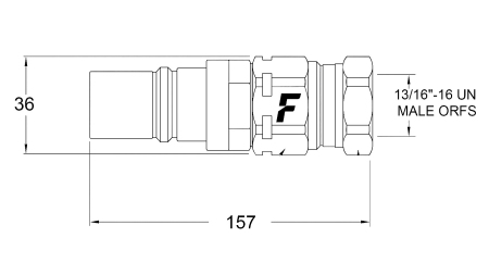 CONECTOR RÁPIDO MACHO PARA MULTI-FASTER 9/16 3PLK 3PLV C PARTE MÓVEL