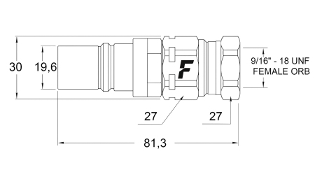 CONECTOR RÁPIDO MACHO PARA MULTI-FASTER 3/8 PARTE MÓVEL