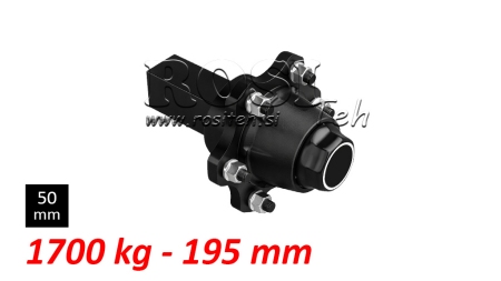 SEMI-EIXO SEM FREIOS - 1700 kg (6 PARAFUSOS) - 195 mm