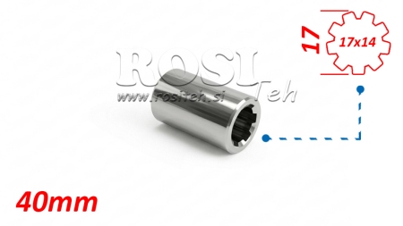 ADAPTADOR CARDÃ BUCHA 17x14 (9 ESTRIAS) (40 mm)