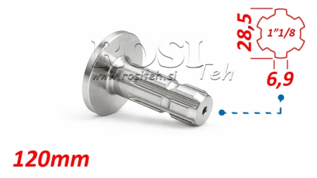 ADAPTADOR CARDÃ COM FLANGE 1-1/8 (120 mm)