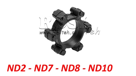 ACOPLAMENTO EM ESTRELA PARA INSERTO DE BORRACHA ND2-ND7-ND8-ND10 (45mm)