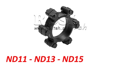 ACOPLAMENTO EM ESTRELA PARA INSERTO DE BORRACHA ND11-ND13-ND15 (55mm)