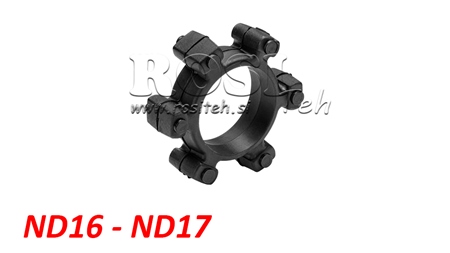 ACOPLAMENTO EM ESTRELA PARA INSERTO DE BORRACHA ND16-ND17 (74mm)
