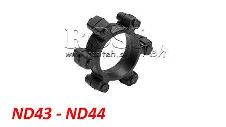 ACOPLAMENTO EM ESTRELA PARA INSERTO DE BORRACHA ND43-ND44 (104mm)