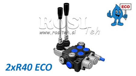 VÁLVULA HIDRÁULICA MANUAL – DISTRIBUIDOR DE 2 SECÇÕES 2xR40 ECO