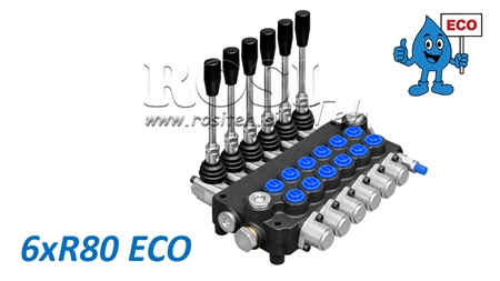 VÁLVULA HIDRÁULICA MANUAL – DISTRIBUIDOR DE 6 SECÇÕES 6xR80 ECO