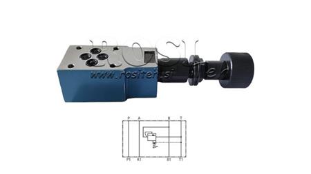 VÁLVULA DE SEGURANÇA CETOP 3 (B) 15-315 BAR