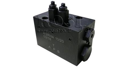 VÁLVULA HIDRÁULICA MECÂNICA ROTATIVA PARA ESCOVA HLEVSKE CETOP5 4/2 RHA