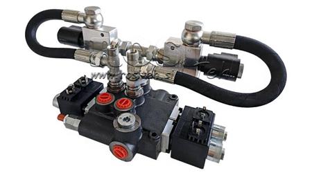 VÁLVULA HIDRÁULICA 2xZ80 12V DC COM FUNÇÃO FLOTANTE