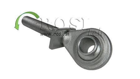 gancho roscado para dispositivo de tração padrão categoria 3 m36x3 rosca esquerda