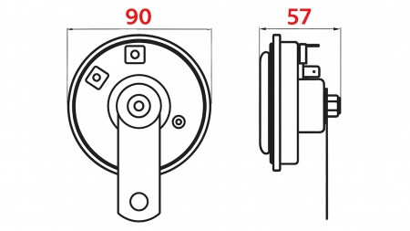 TIPO DE SIRENE 1 - HORN 12V