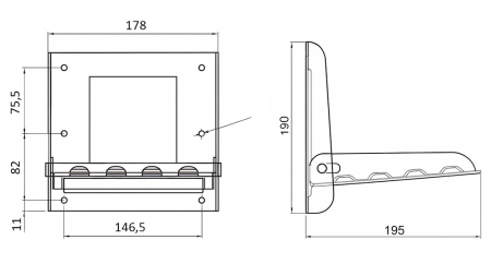 ESCADA FOLDING PARA REBOQUE GALVANIZADA