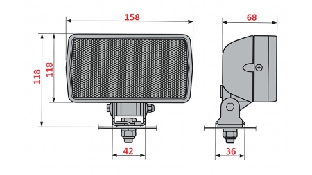 TRAKTORSKA DELOVNA LUČ COBO HALOGENSKA
