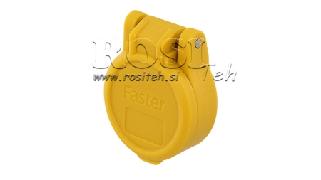 COVER PROTECTOR AMARELO PVC ACOPLAMENTO RÁPIDO FEMININO PUSH PULL