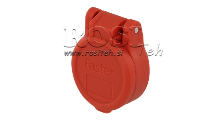 COVER PROTECTOR VERMELHO PVC ACOPLAMENTO RÁPIDO FEMININO PUSH PULL
