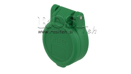 COVER PROTECTOR VERDE PVC ACOPLAMENTO RÁPIDO FEMININO PUSH PULL