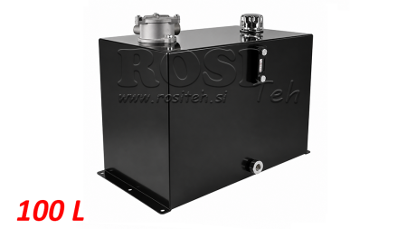 REZERVOAR KOVINSKI 100 LITER KOCKA 445X355X700MM KOMPLET Z OPREMO