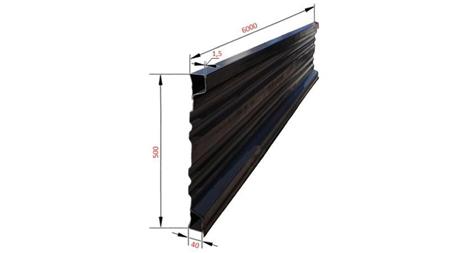 PAINEL LATERAL PARA REBOQUE DUMP 6 MET. - ALTURA 500 mm