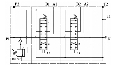 MANUAL VÁLVULA HIDRÁULICA MONOBLOCO 2xZ50