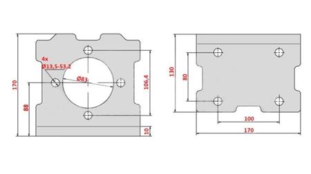 MONTAGEM DE ÂNGULO HIDROMOTOR MP MR MS eco