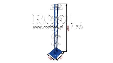 CARRO PARA ARMAZENAR MANGUEIRAS HIDRÁULICAS 10 LUGARES