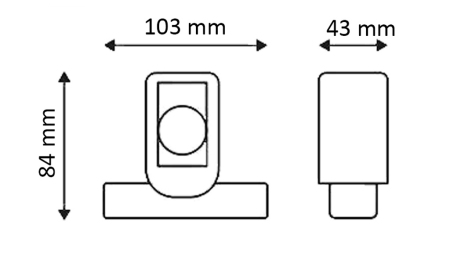LUZ LATERAL LED PARA REBOQUES (QUADRADA) – BRANCO – LARANJA – VERMELHO