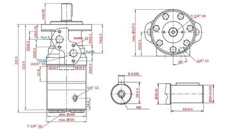 HIDROMOTOR B/MR 125 - COM FREIO