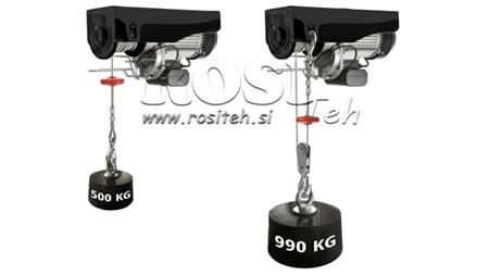 GUINCHO ELÉTRICO 230 V DWI 500/990 KG