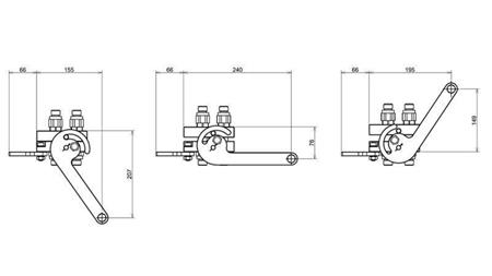 ACOPLAMENTO MULTI-FASTER 4 vias BSP1/2 NOVO TIPO PEÇA DE TRACTOR