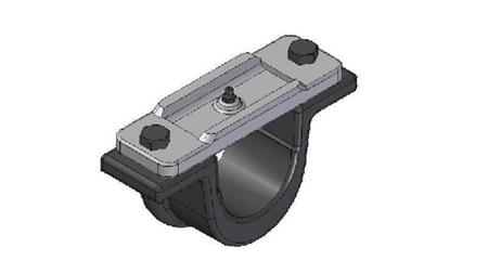 SUPORTE DE CILINDRO TELESCÓPICO FI70-A