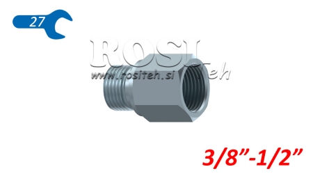 HIDRAVLIČNI ADAPTER MOŠKI - ŽENSKI 3/8 - 1/2