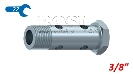 PARAFUSO HOLLOW HIDRÁULICO DUPLO 3/8