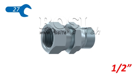 HIDRAVLIČNI DVOVIJAČNIK VRTLJIVA MATICA BSP 1/2