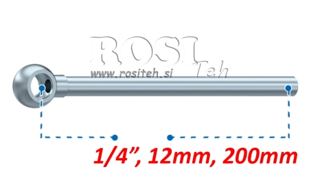 MANGUEIRA METÁLICA BANJO 12mm 1/4 200mm