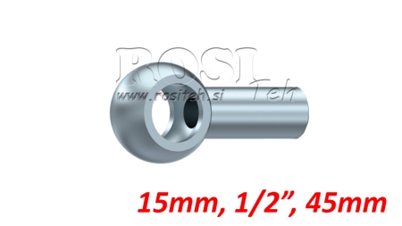 MANGUEIRA METÁLICA BANJO 1/2 45mm