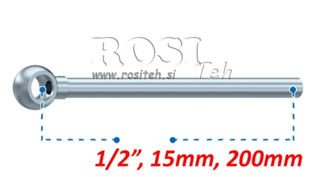 TUBO BANJO METÁLICO 15MM 1/2 200MM