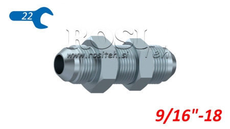HIDRAVLIČNI PREGRADNI DVOVIJAČNIK JIC74° 9/16-18 UNF