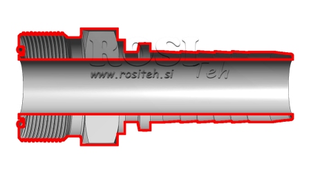 CONEXÃO HIDRÁULICA AGORFS MACHO DN6-11/16-16