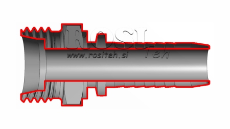 CONEXÃO HIDRÁULICA CEL 42 L MACHO DN38-M52X2