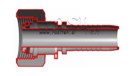 CONEXÃO HIDRÁULICA DKOS 8 COM FEMEA DN6-M16X1,5