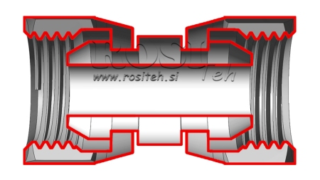 NUT HIDRÁULICA DUPLA GIRATÓRIA 1/2