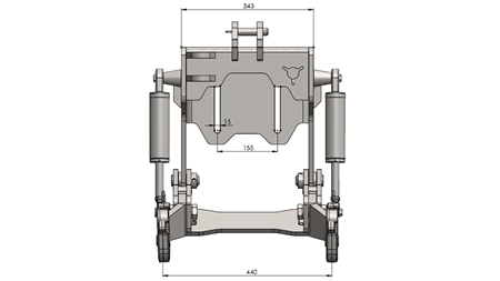LEVANTE HIDRÁULICO FRONTAL UNIVERSAL CAT. 1 - PROFI AUTOMATIC 800 KG