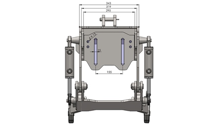 LEVANTE HIDRÁULICO FRONTAL UNIVERSAL CAT. 1 - PROFI AUTOMATIC 800 KG